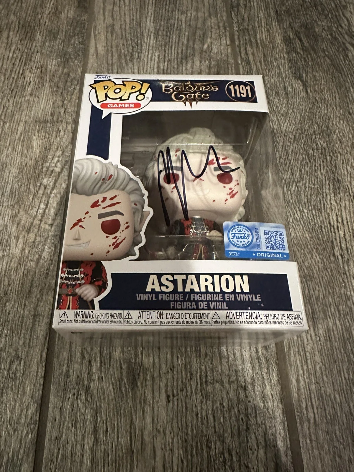 NEIL NEWBON SIGNED ASTARION BALDUR’S GATE FUNKO POP JSA COA AUTOGRAPHED, изображение 2