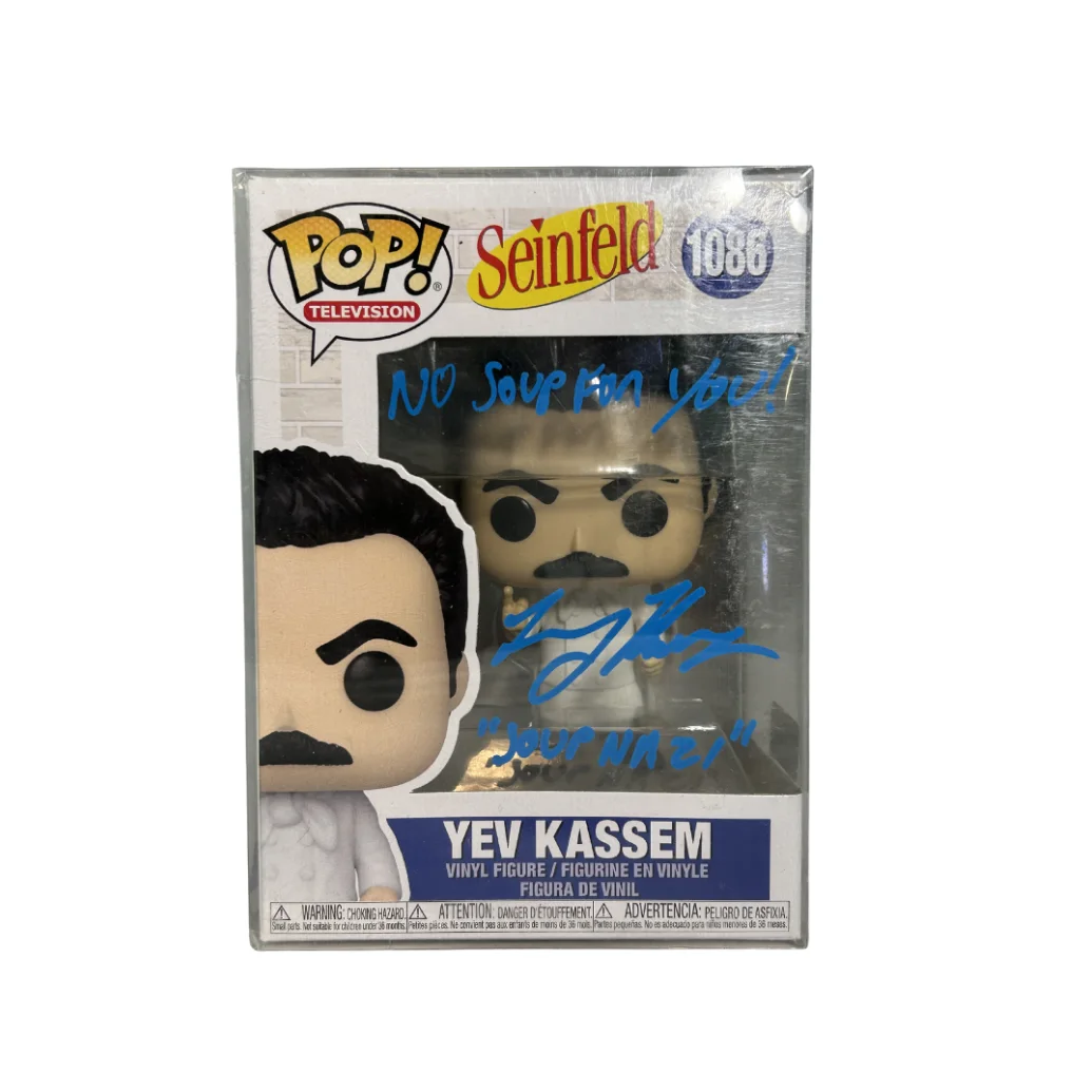 Larry Thomas — Larry Thomas Signed/Authenticated Yev Kassem Soup Nazi #1086 Pop JSA Auth