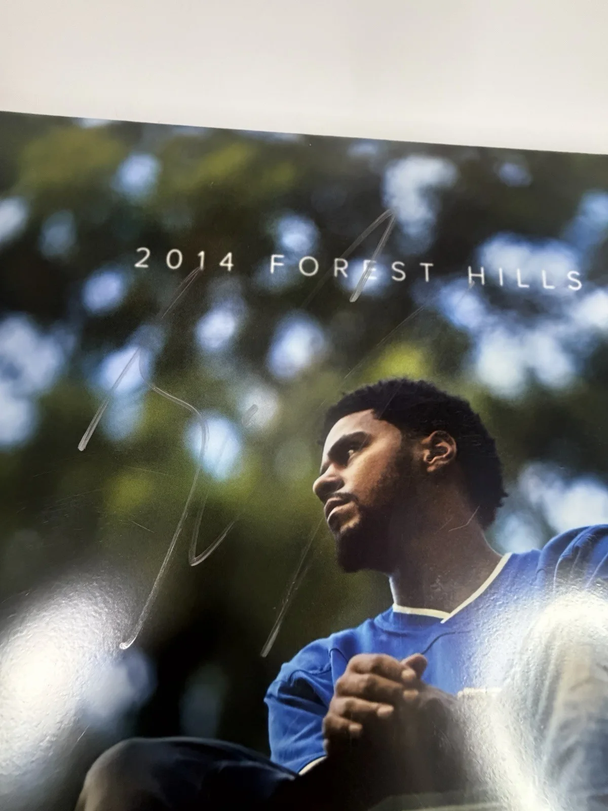 J Cole autographed 2014 Forest Hills Drive signed 12" Vinyl LP Album - PSA COA!, image 2