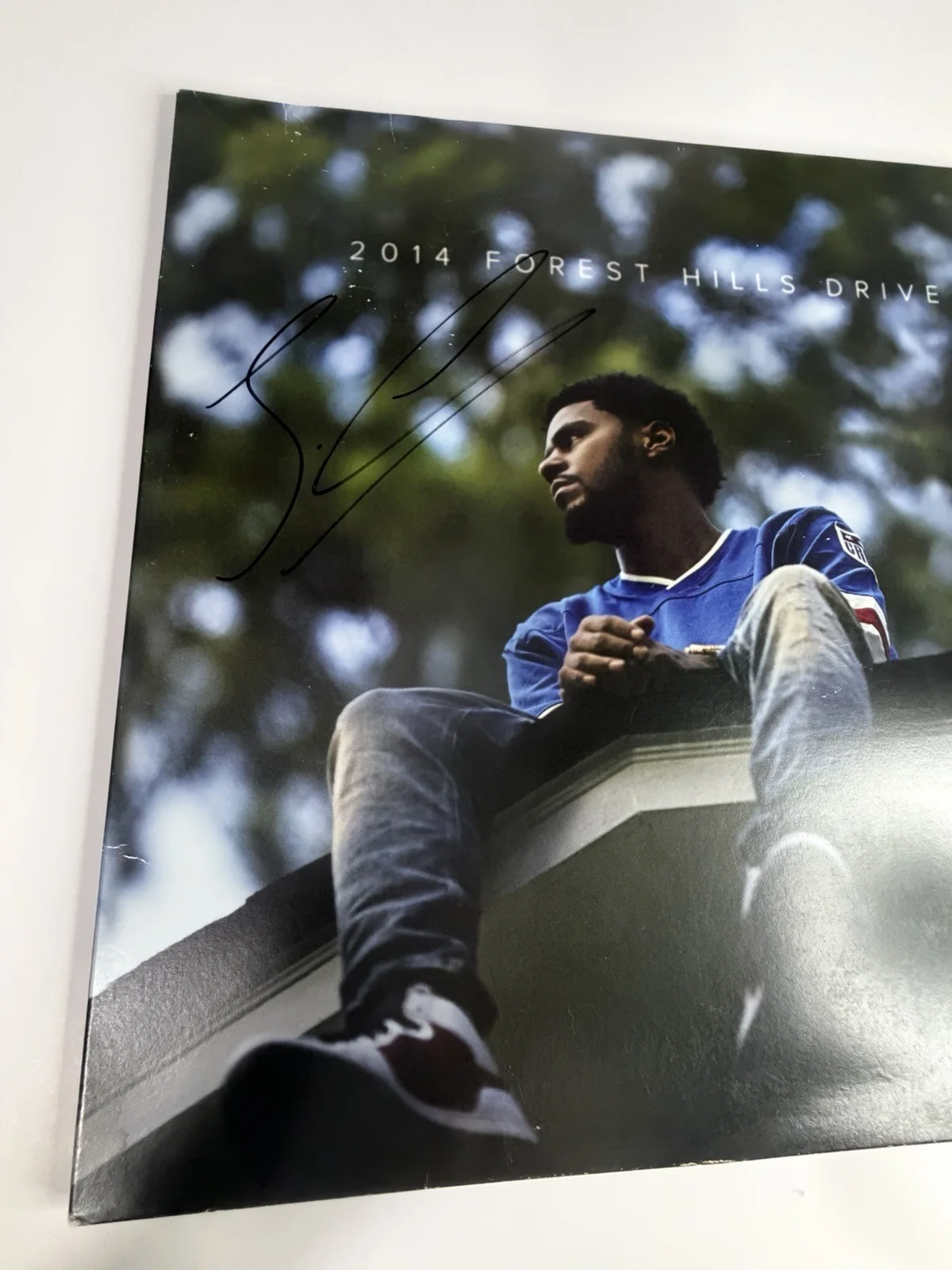 J Cole autographed 2014 Forest Hills Drive signed 12" Vinyl LP Album - PSA COA!, image 4