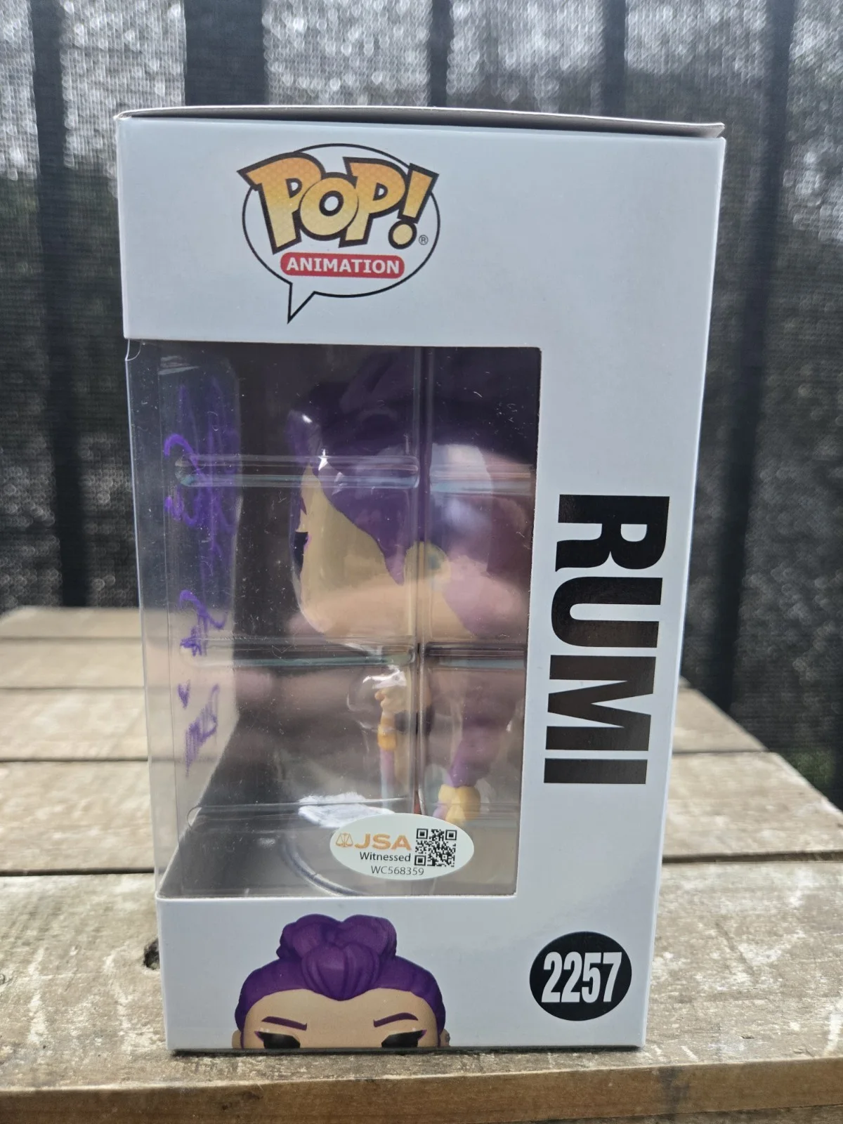 Arden Cho — Arden Cho SIGNED Rumi Funko Pop #2257 ! KPop Demon Hunters! JSA COA, изображение 2