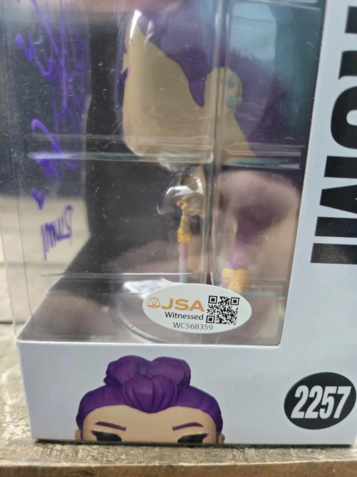 Arden Cho — Arden Cho SIGNED Rumi Funko Pop #2257 ! KPop Demon Hunters! JSA COA, изображение 3