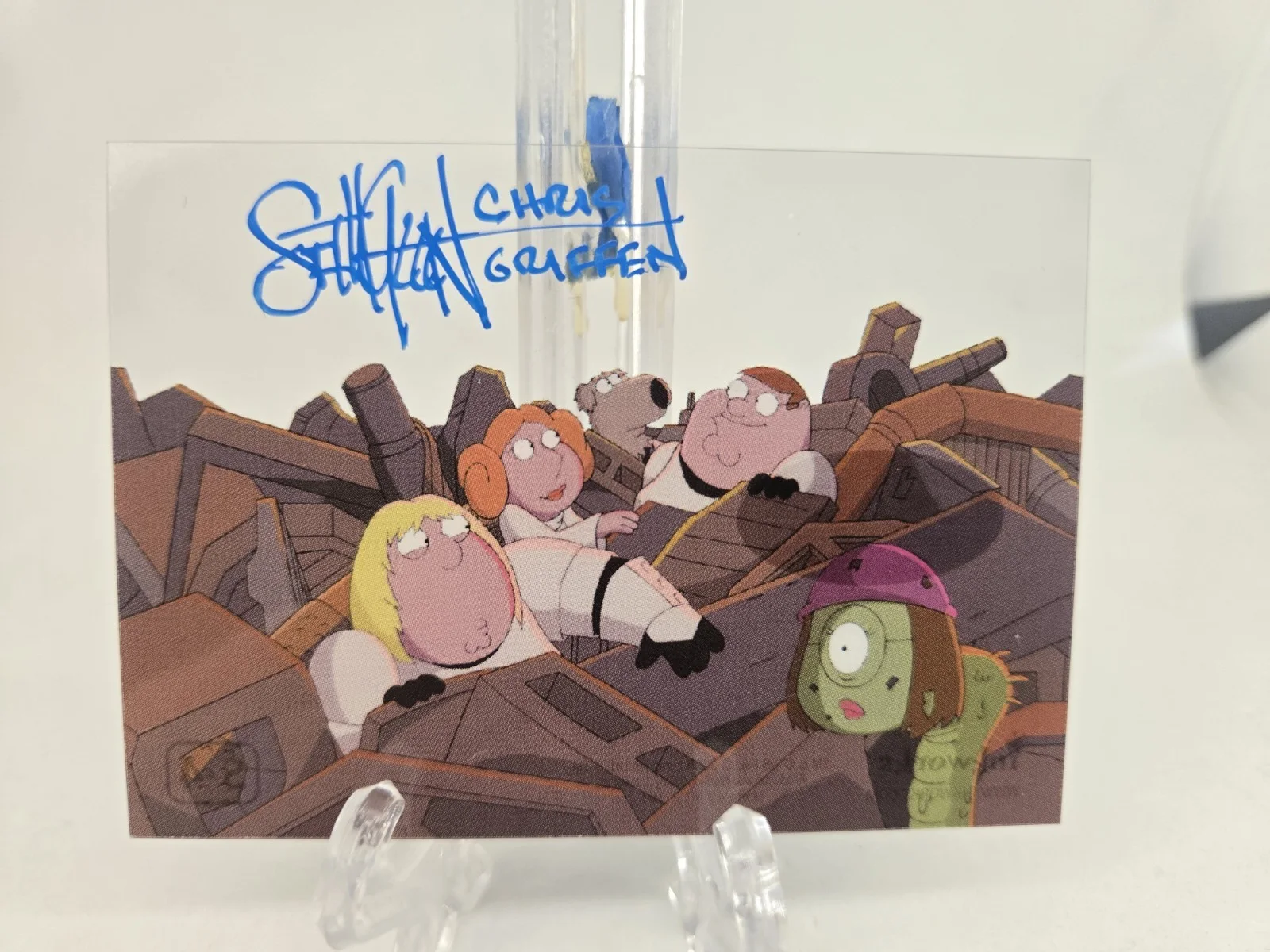 Seth Green — Seth Green SIGNED 2008 Family Guy Star Wars ACETATE Trading Card! JSA COA