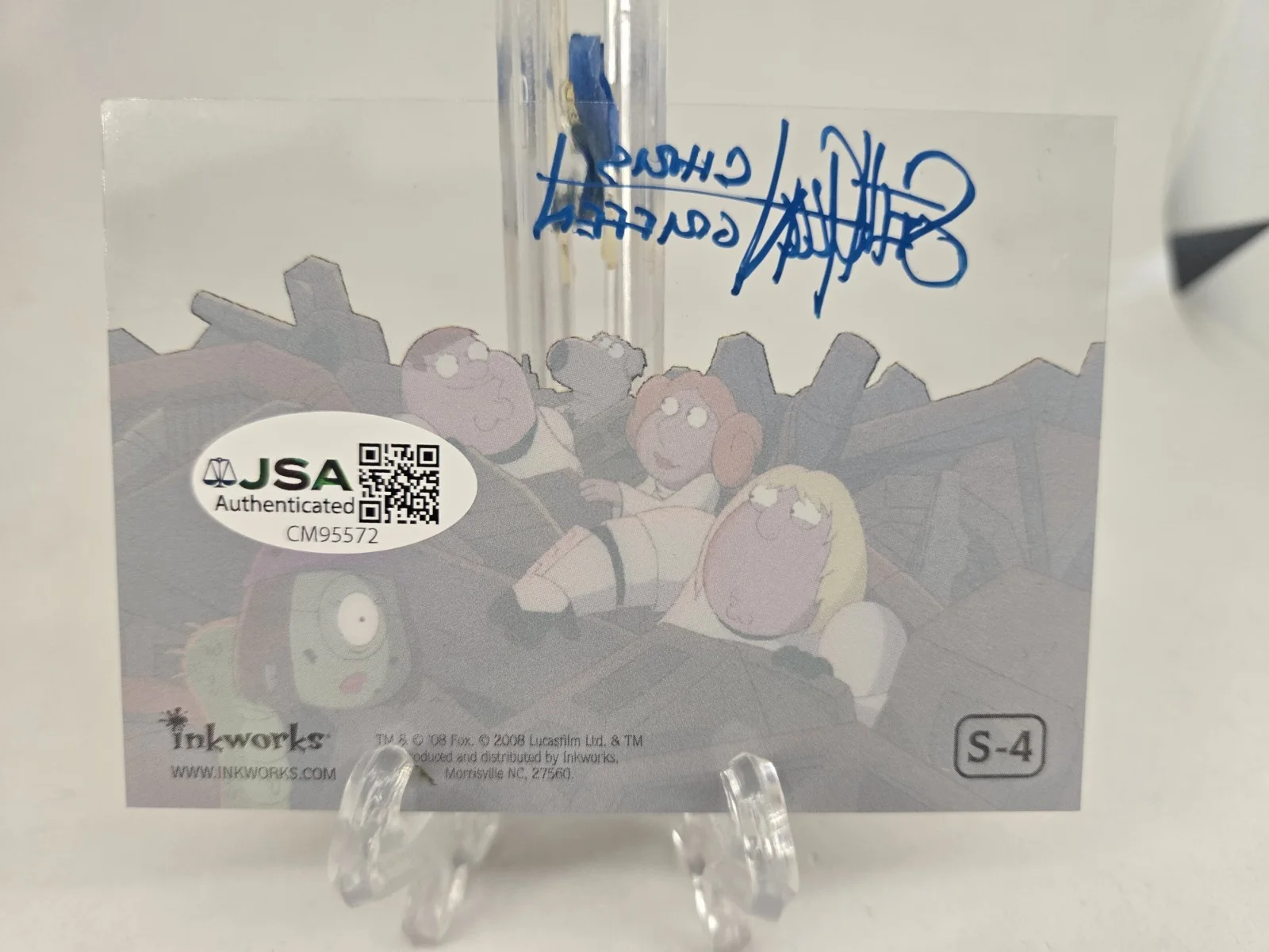 Seth Green — Seth Green SIGNED 2008 Family Guy Star Wars ACETATE Trading Card! JSA COA, изображение 2