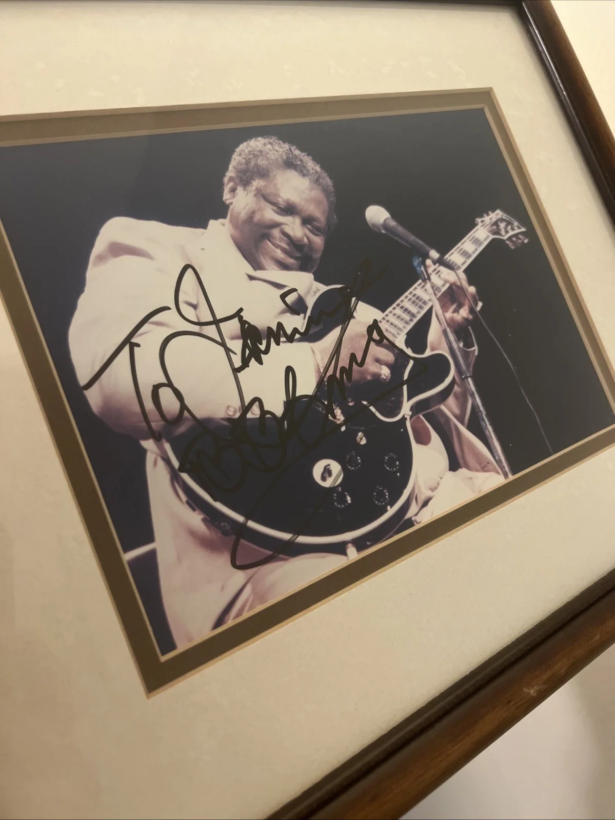BB King Signed Photo Personalized Autograph, image 3