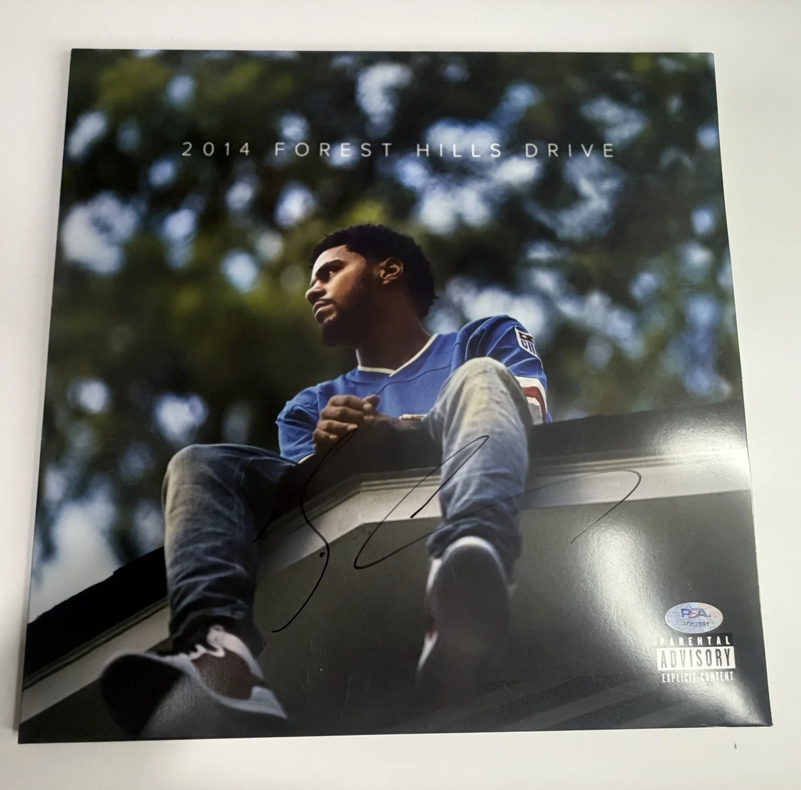J Cole autographed 2014 Forest Hills Drive signed 12" Vinyl LP Album - PSA COA!, image 2
