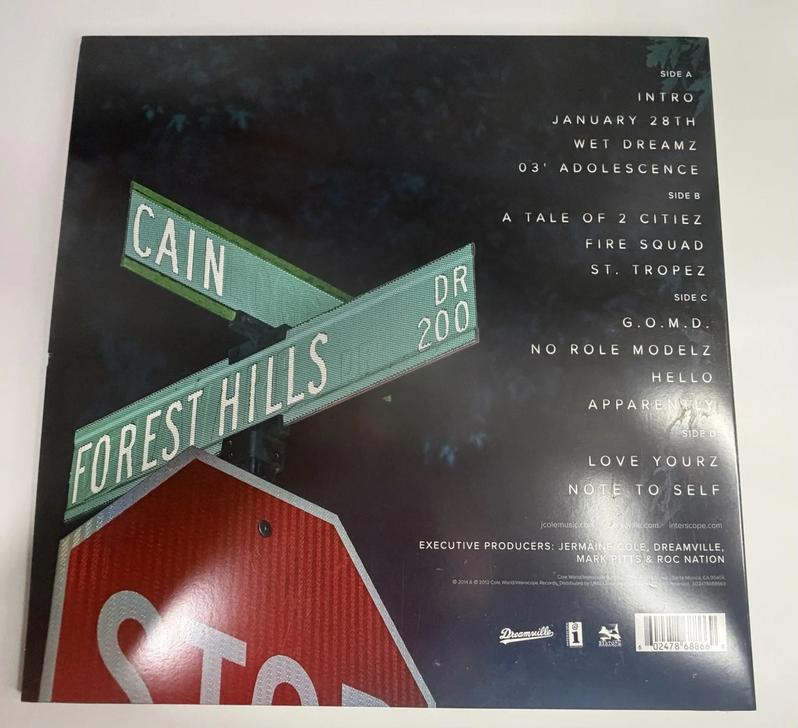 J Cole autographed 2014 Forest Hills Drive signed 12" Vinyl LP Album - PSA COA!, image 5