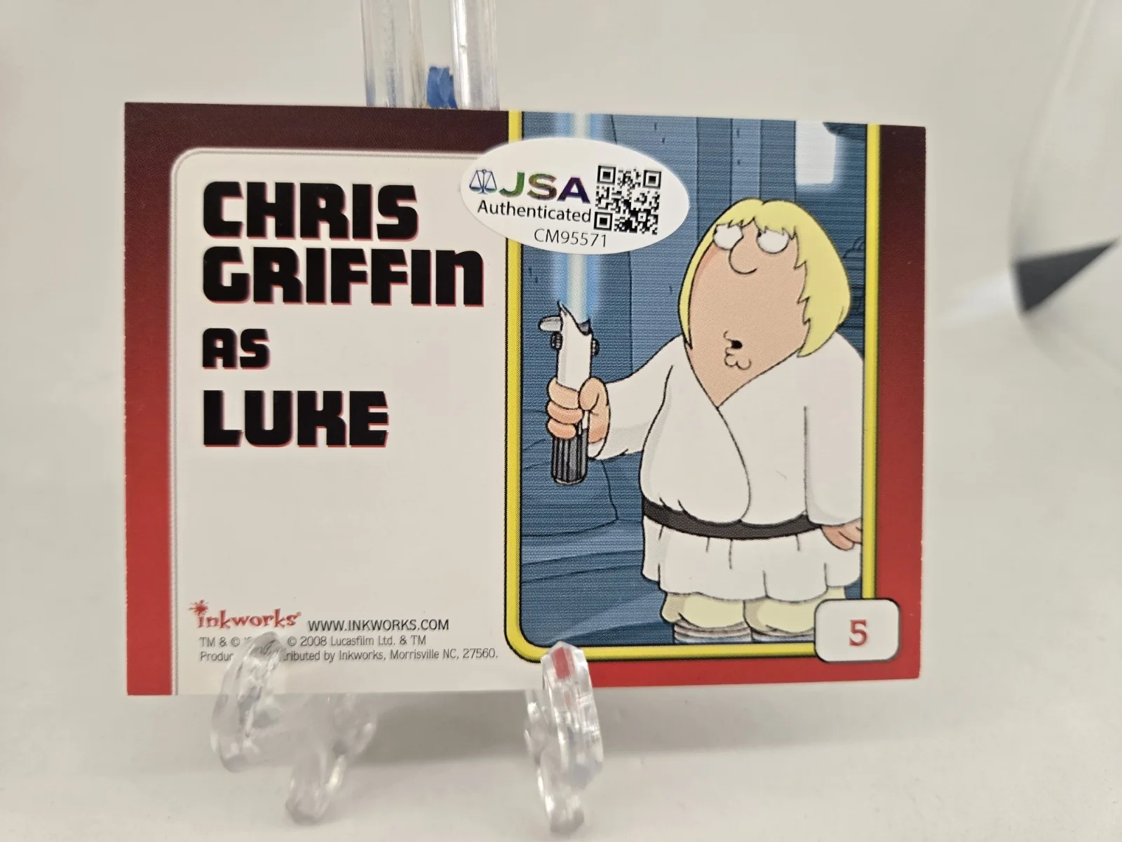 Seth Green — Seth Green SIGNED Chris Griffin as Luke Trading Card! JSA COA, изображение 2