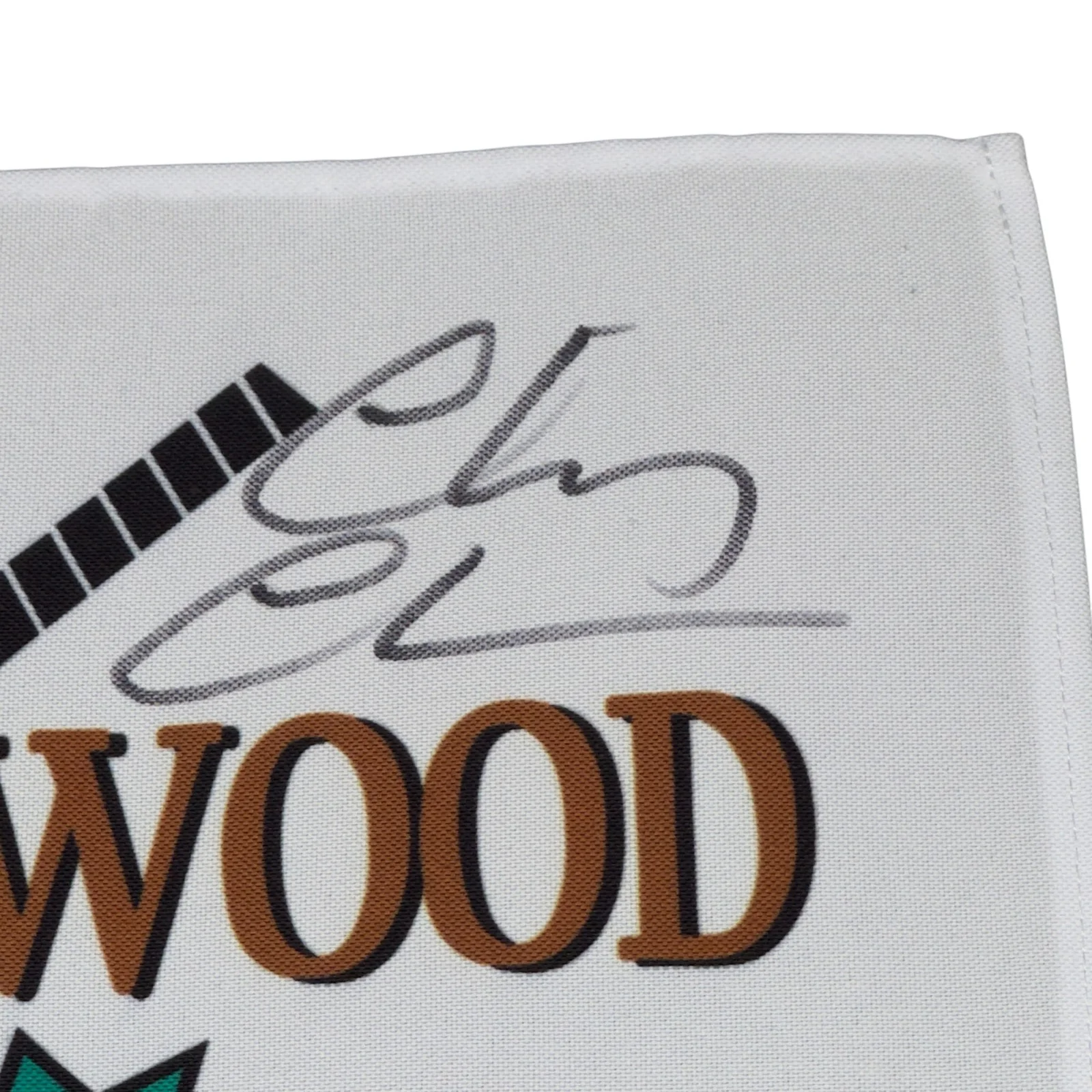 Chevy Chase — Chevy Chase Signed Caddyshack Bushwood Country Club Golf Flag Beckett BAS COA, image 2
