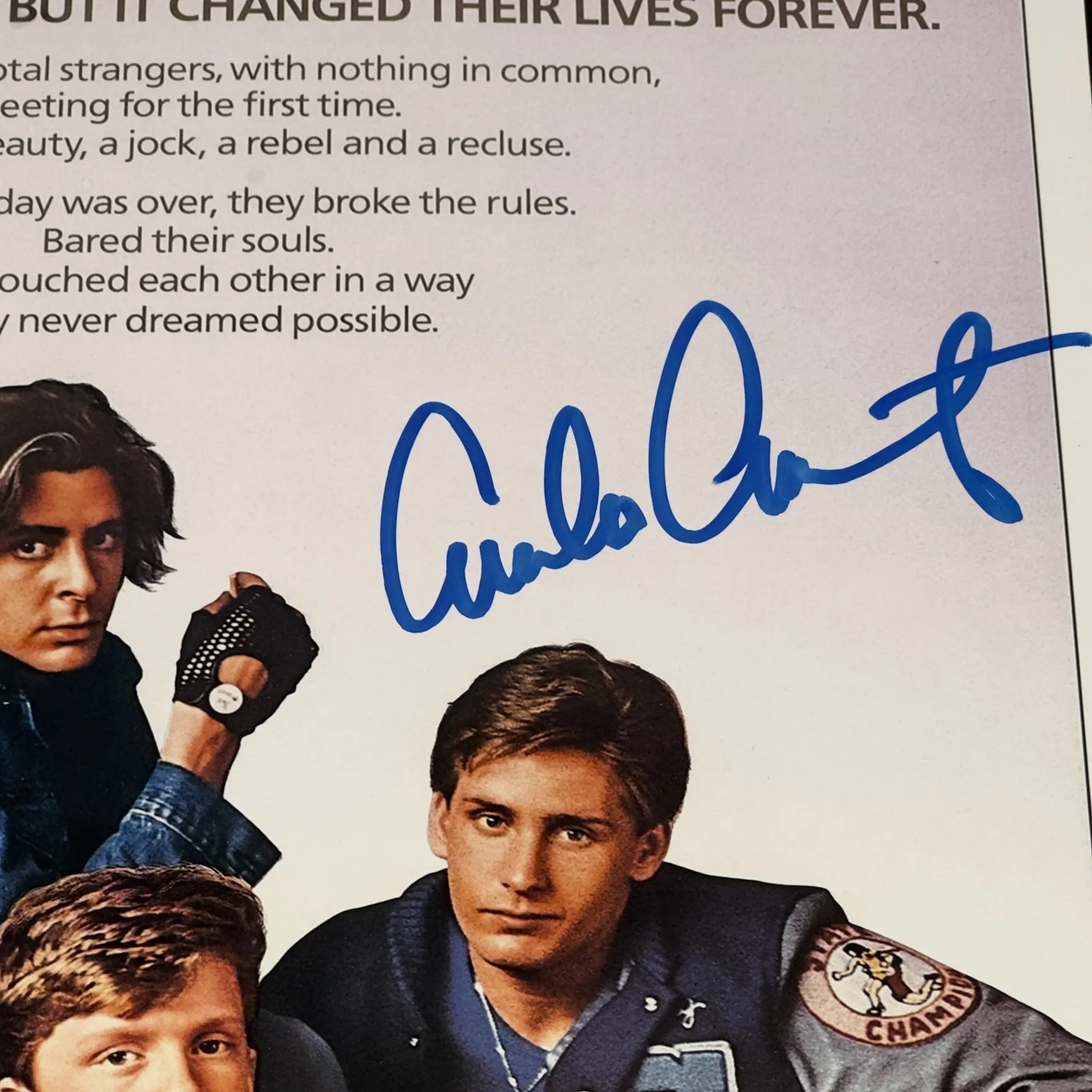 Emilio Estevez — Emilio Estevez Signed 12x18 Photo The Breakfast Club Beckett Authentic Autograph, изображение 2