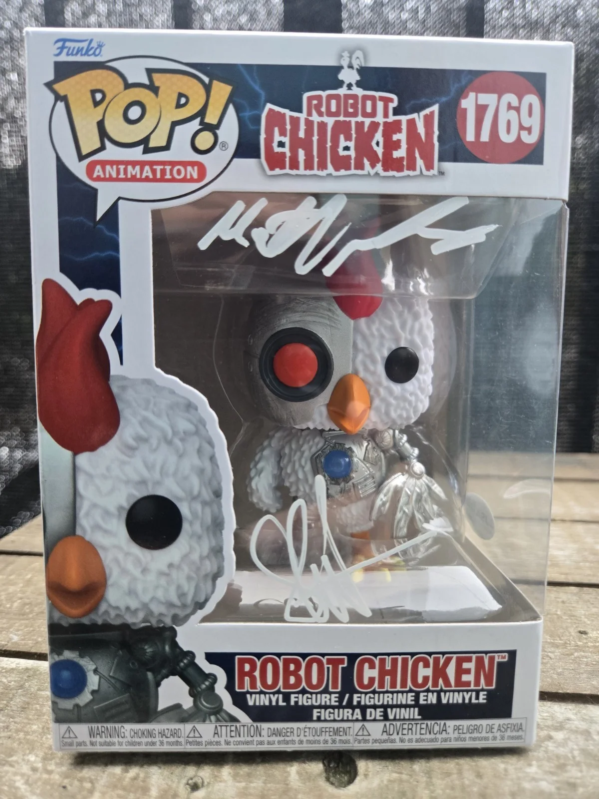 Seth Green — Seth Green & Matt Senreich DUAL SIGNED Robot Chicken #1769 Funko! JSA COA