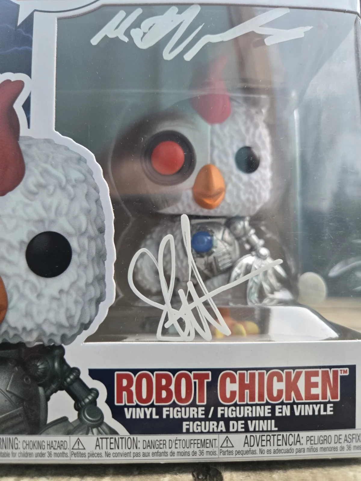 Seth Green — Seth Green & Matt Senreich DUAL SIGNED Robot Chicken #1769 Funko! JSA COA, image 2