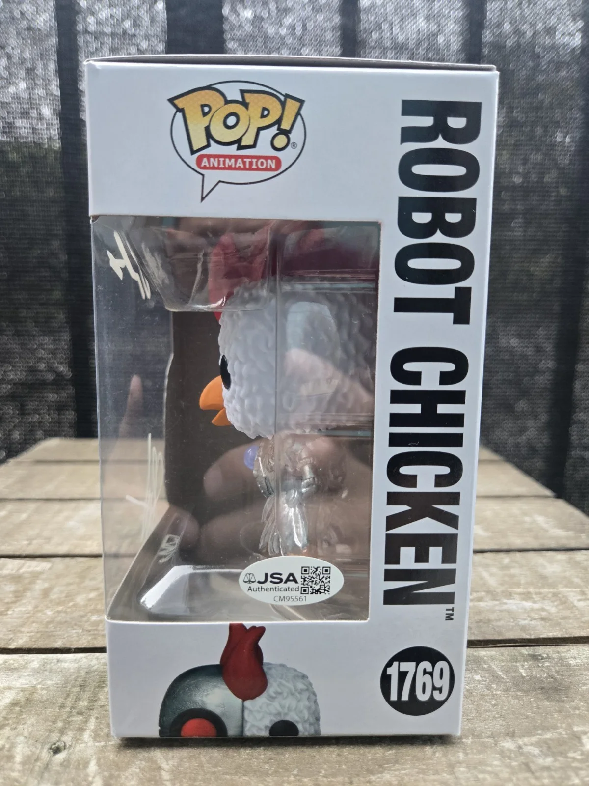 Seth Green — Seth Green & Matt Senreich DUAL SIGNED Robot Chicken #1769 Funko! JSA COA, image 3