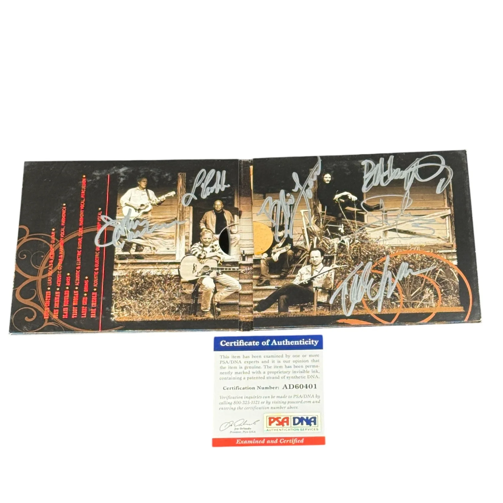 Kevin Costner — Kevin Costner & Modern West SignedCD Cover - PSA/DNA Certified Autograph - COA, изображение 3
