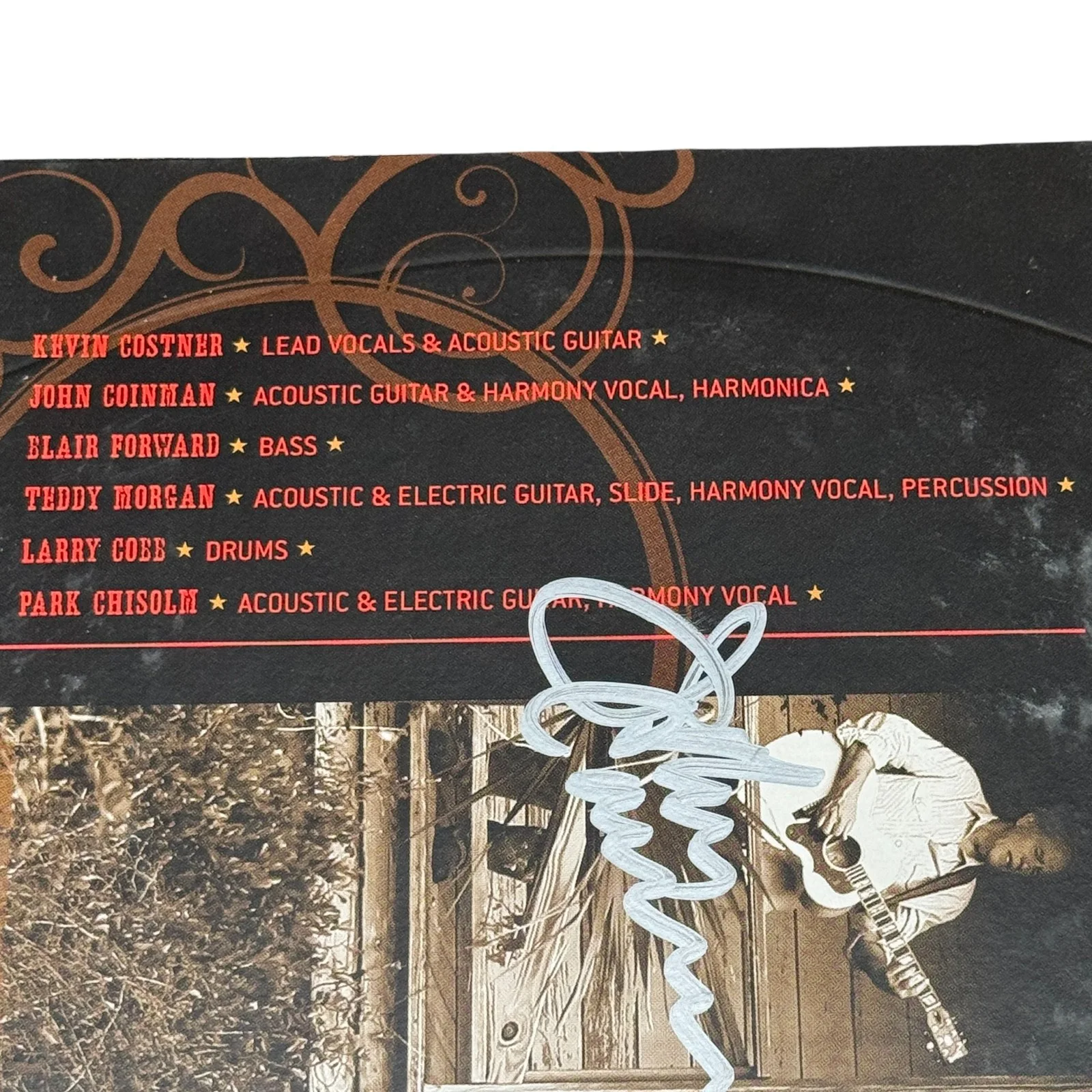 Kevin Costner — Kevin Costner & Modern West SignedCD Cover - PSA/DNA Certified Autograph - COA, изображение 5