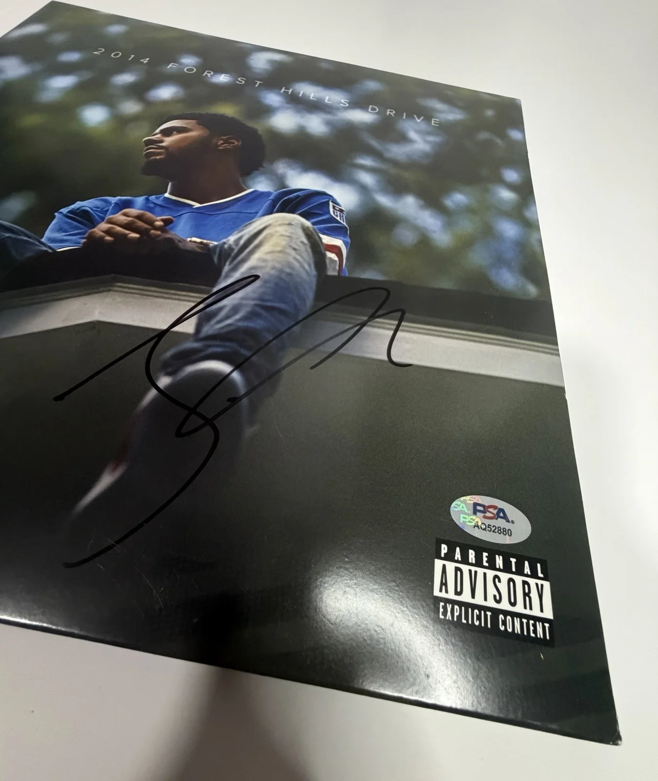 J Cole autographed 2014 Forest Hills Drive signed 12" Vinyl LP Album - PSA COA!, image 2