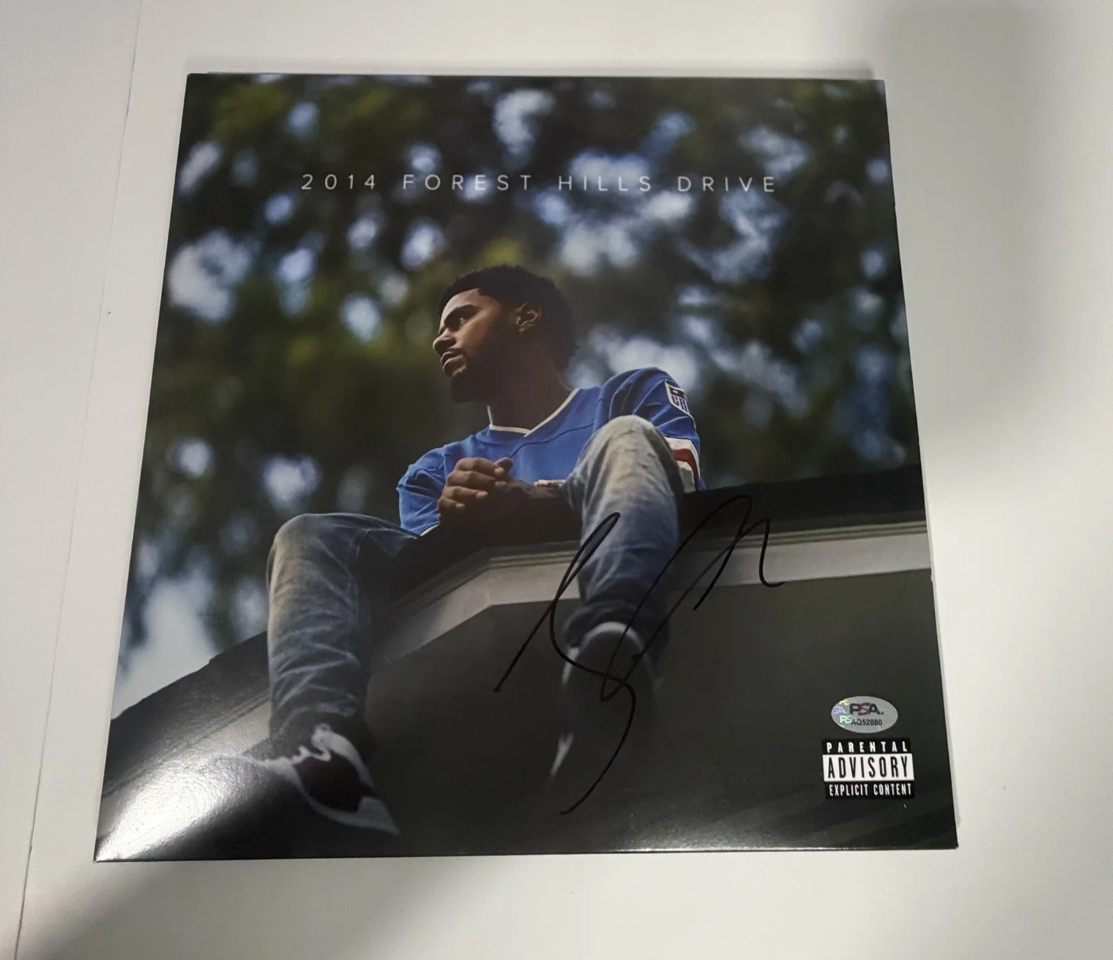 J Cole autographed 2014 Forest Hills Drive signed 12" Vinyl LP Album - PSA COA!, image 3