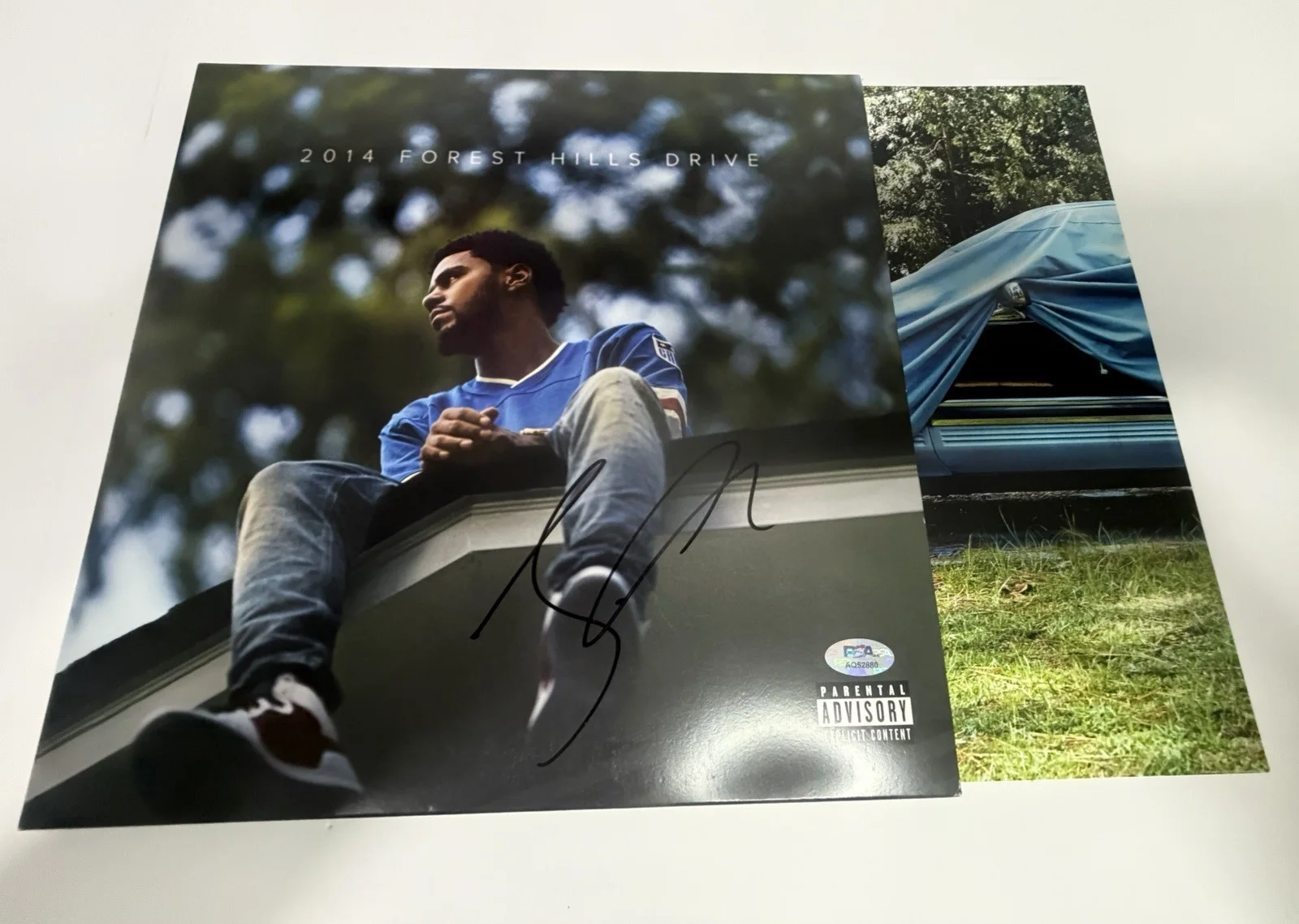 J Cole autographed 2014 Forest Hills Drive signed 12" Vinyl LP Album - PSA COA!, image 4