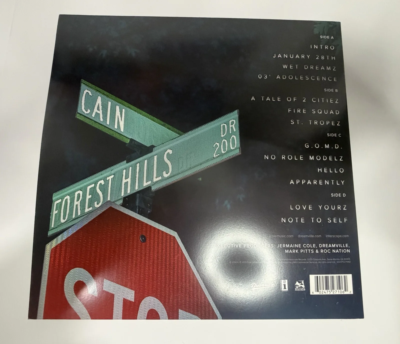 J Cole autographed 2014 Forest Hills Drive signed 12" Vinyl LP Album - PSA COA!, image 5