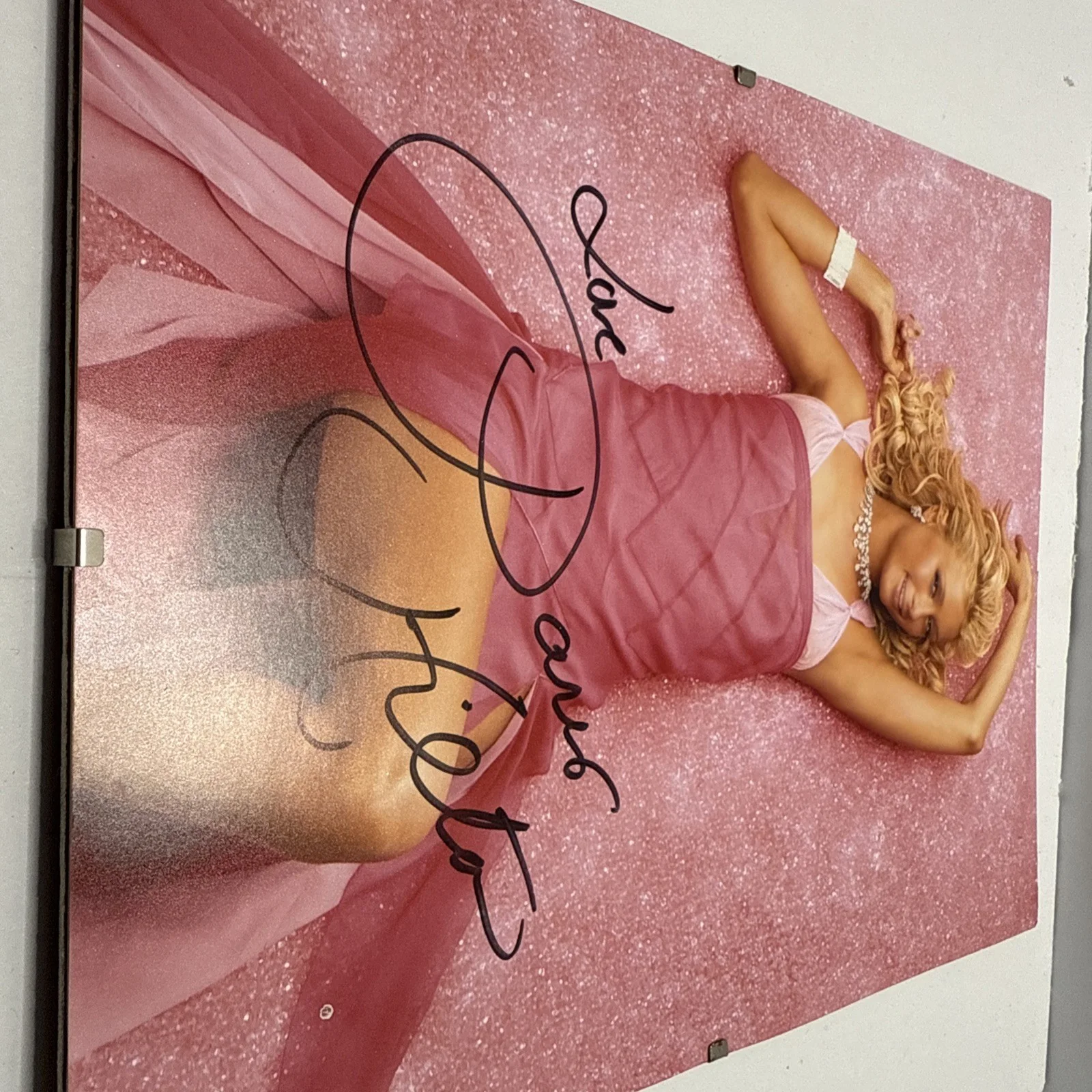Paris Hilton Signed Poster 8x10 Autographed Photo No COA, image 2