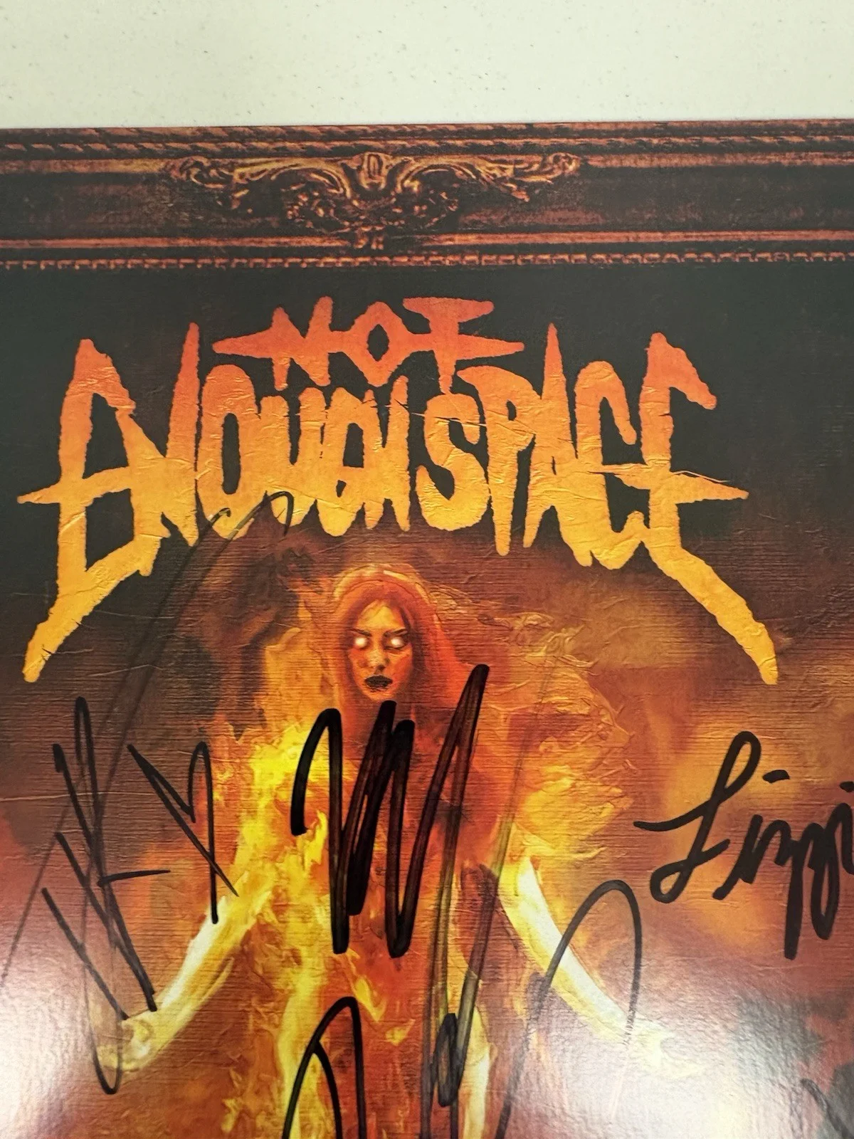 NOT ENOUGH SPACE — NOT ENOUGH SPACE SIGNED WEAPONIZE YOUR RAGE VINYL ALBUM AUTOGRAPH BAS 153, image 4