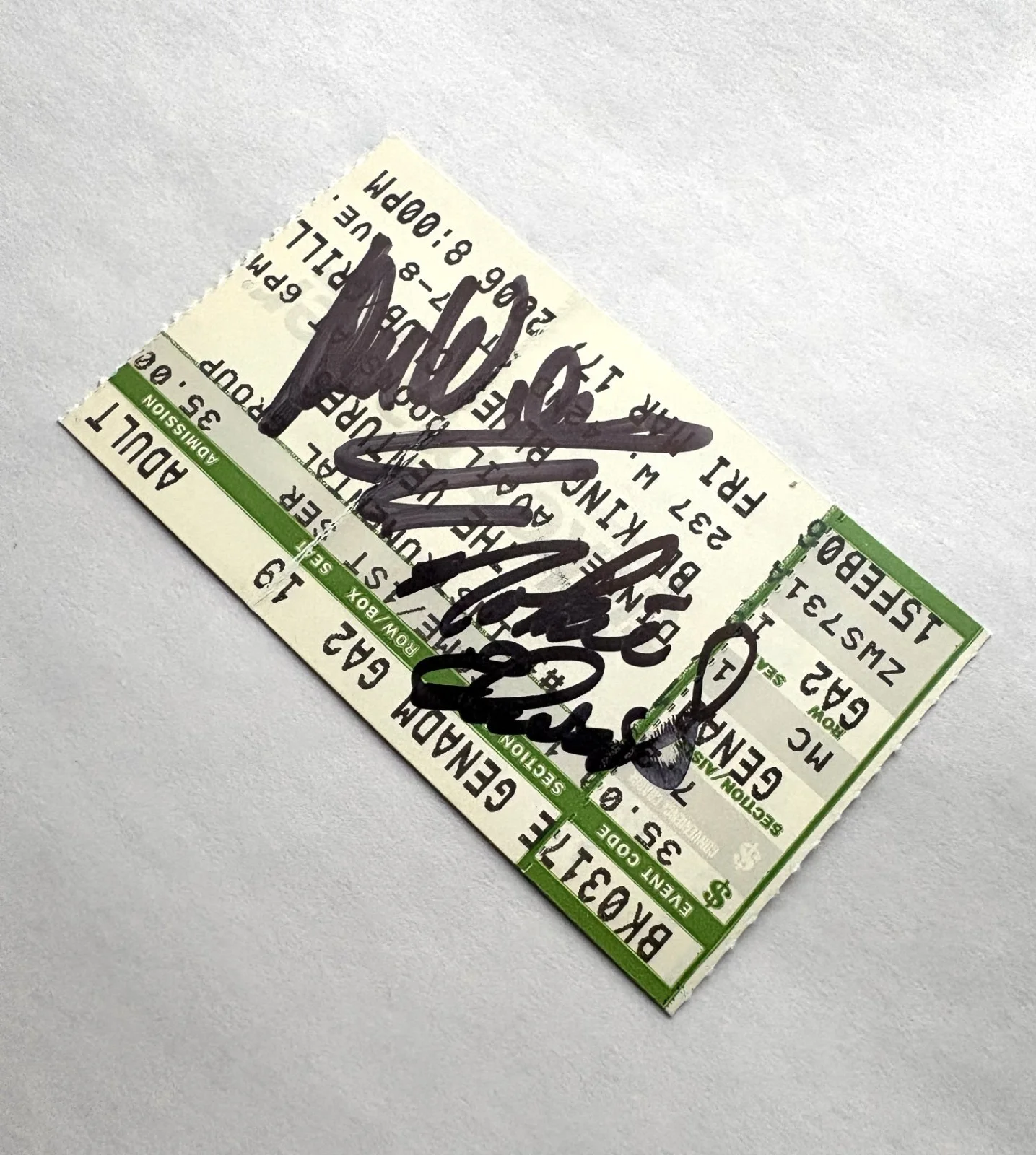 The Ventures (4) Don Wilson Nokie Edwards Bob Bogle HOF Signed Ticket Autograph, изображение 2