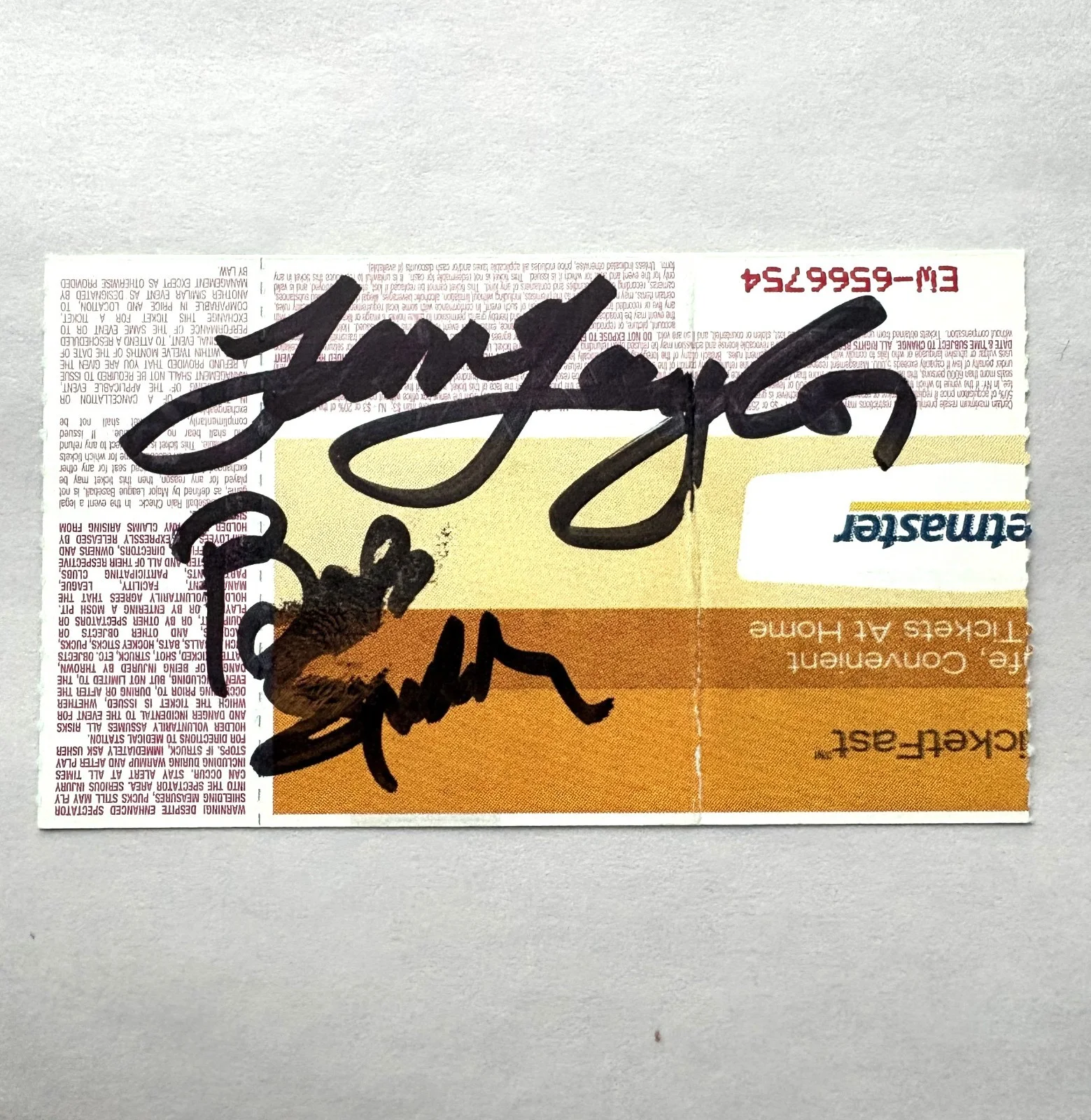 The Ventures (4) Don Wilson Nokie Edwards Bob Bogle HOF Signed Ticket Autograph, изображение 3