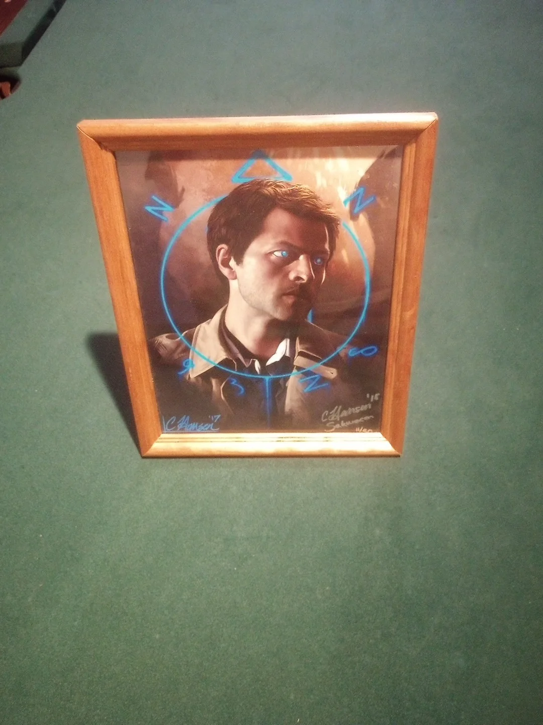 MISHA COLLINS — Castiel Misha Collins SUPERNATURAL 8x10 Photo Autograph C Hansen Sakurocon 11/50, изображение 5