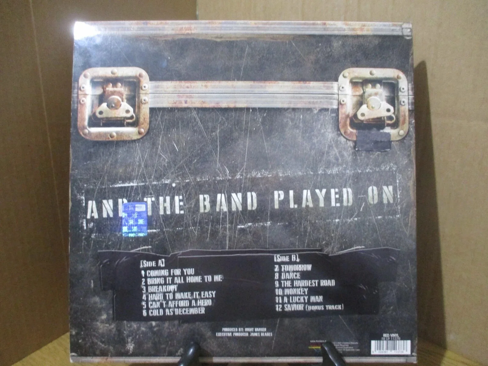 NIGHT RANGER AUTHENTIC AUTOGRAPHED/SIGNED ATBPO RED VINYL RECORD JACK BLADES + 4, image 3