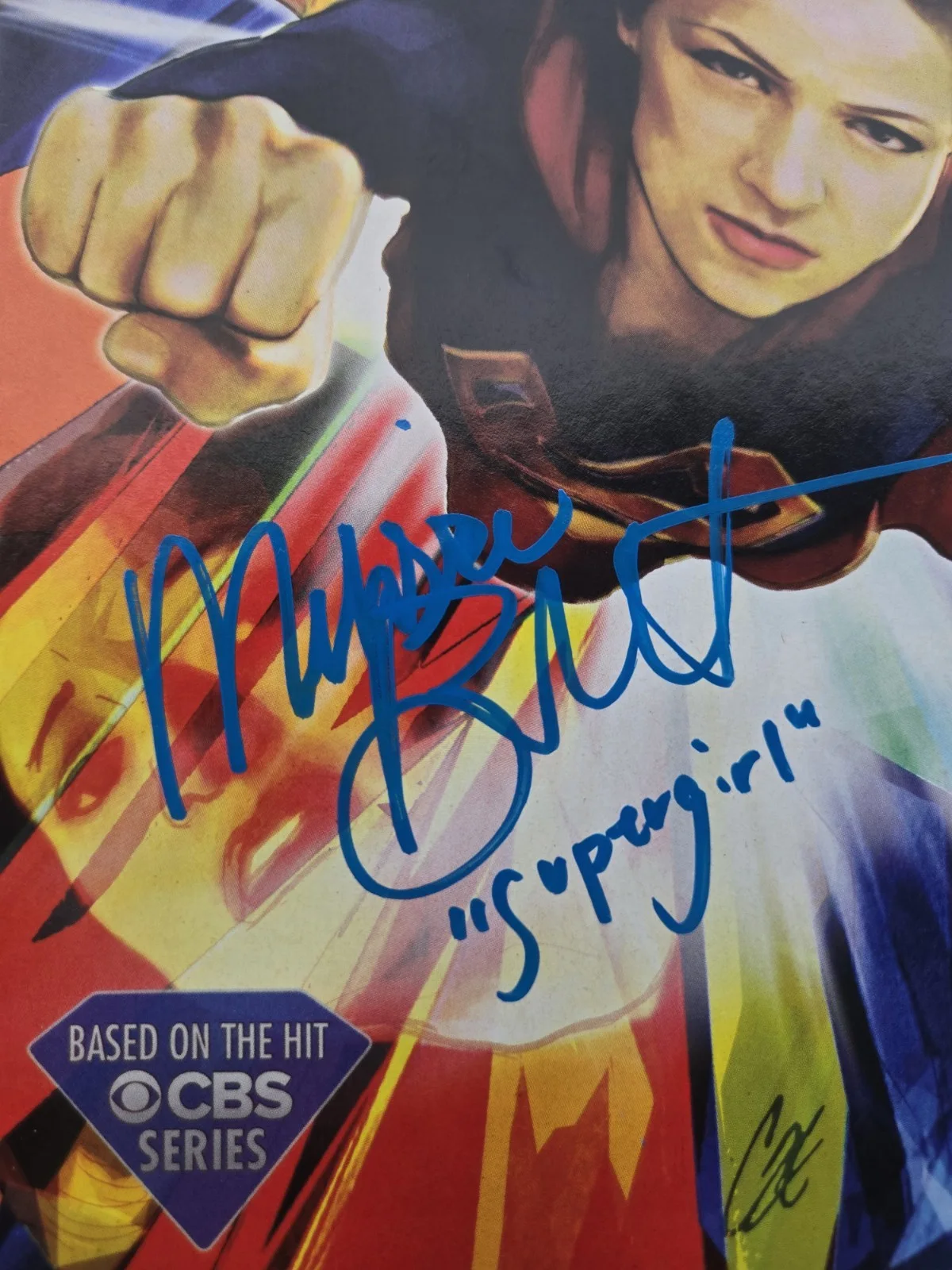 Melissa Benoist — Melissa Benoist SIGNED Adventures of Supergirl Comic #6 Variant Cover! JSA COA, image 2