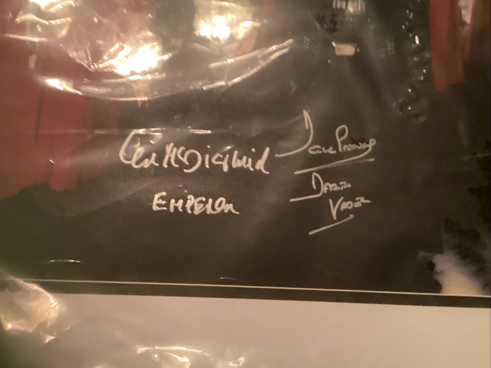 david prowse ian mcdiarmind — Star Wars ROTJ Vader Emperor Signed Framed 16x20 Jones Prowse 11x14 Photo Print, изображение 2