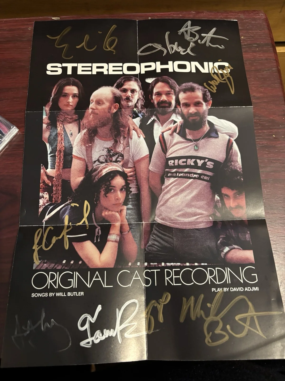 Cast — Stereophonic 9x Cast Signed / Autographed Cd New(Sarah Pigeon Love Story ), image 2