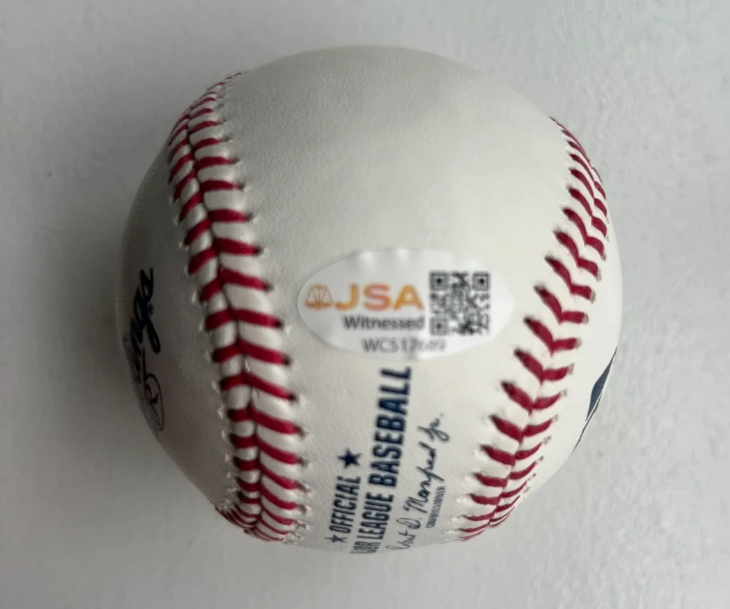 Chevy Chase/Christie Brinkley — OML Baseball signed by Christie Brinkley and Chevy Chase JSA, image 3