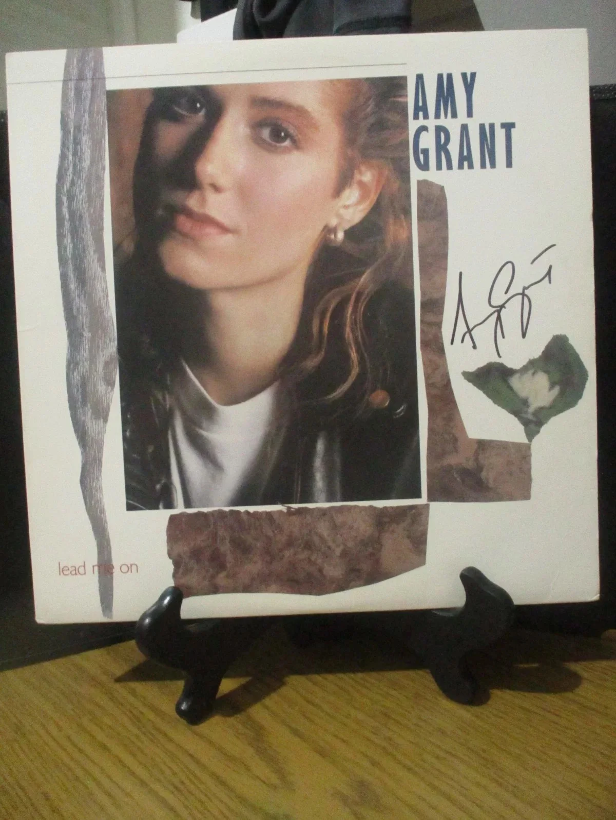 AMY GRANT AUTHENTIC SIGNED/AUTOGRAPHED LEAD ME ON VINYL RECORD ALBUM, image 2