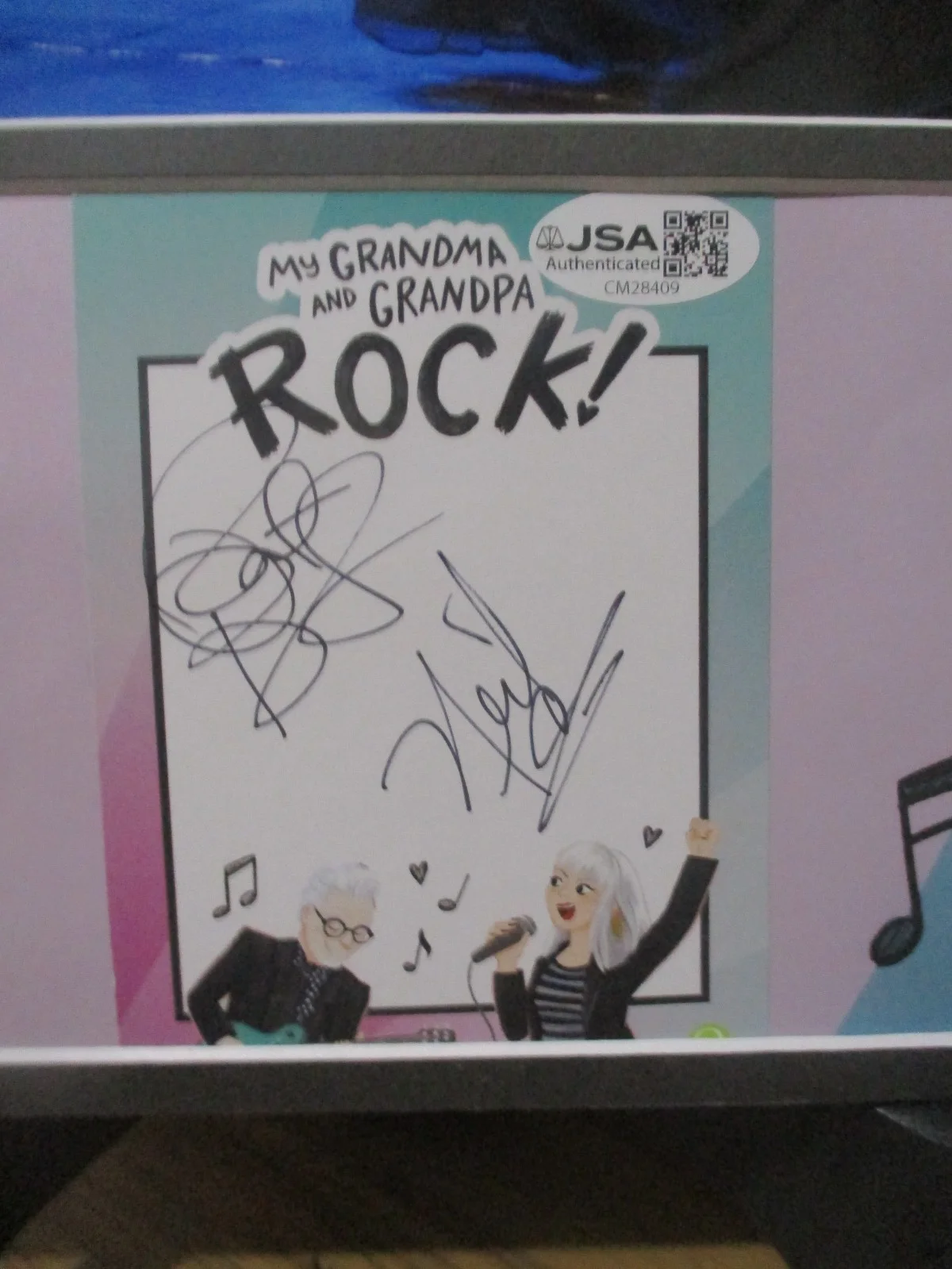 PAT BENATAR/NEIL GIRALDO AUTHENTIC SIGNED/AUTOGRAPHED 11X14 MATTE CUT FRAMED-JSA, image 3