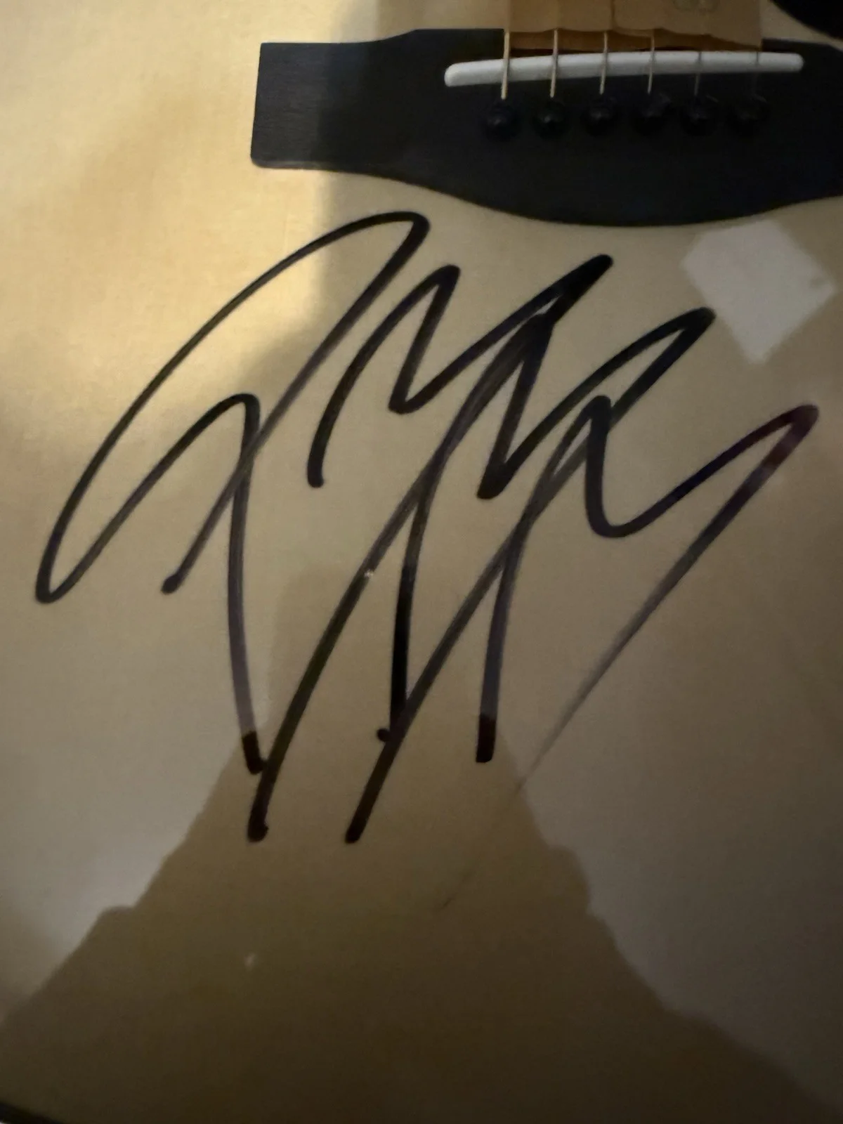 POST MALONE SIGNED FULL SIZED GUITAR W/JSA COA AUTOGRAPH, image 2