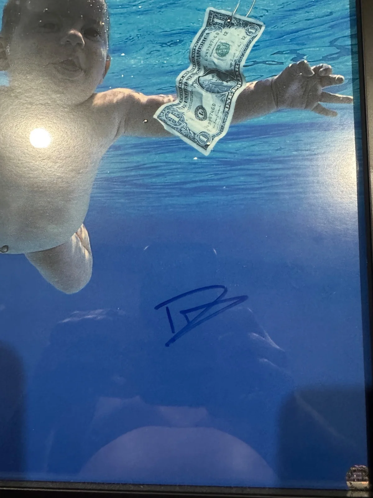 Nirvana autographed never mind album signed by krist and Dave, image 3