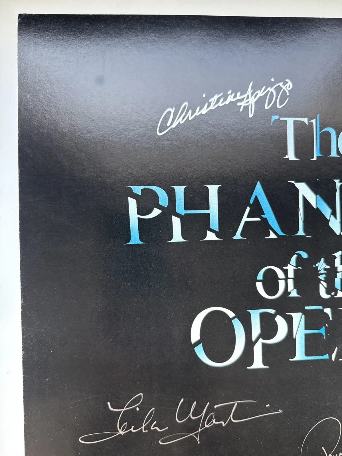 Cast — Phantom of the Opera Broadway Cast Signed Poster Majestic Theatre Davis Gaines, изображение 2