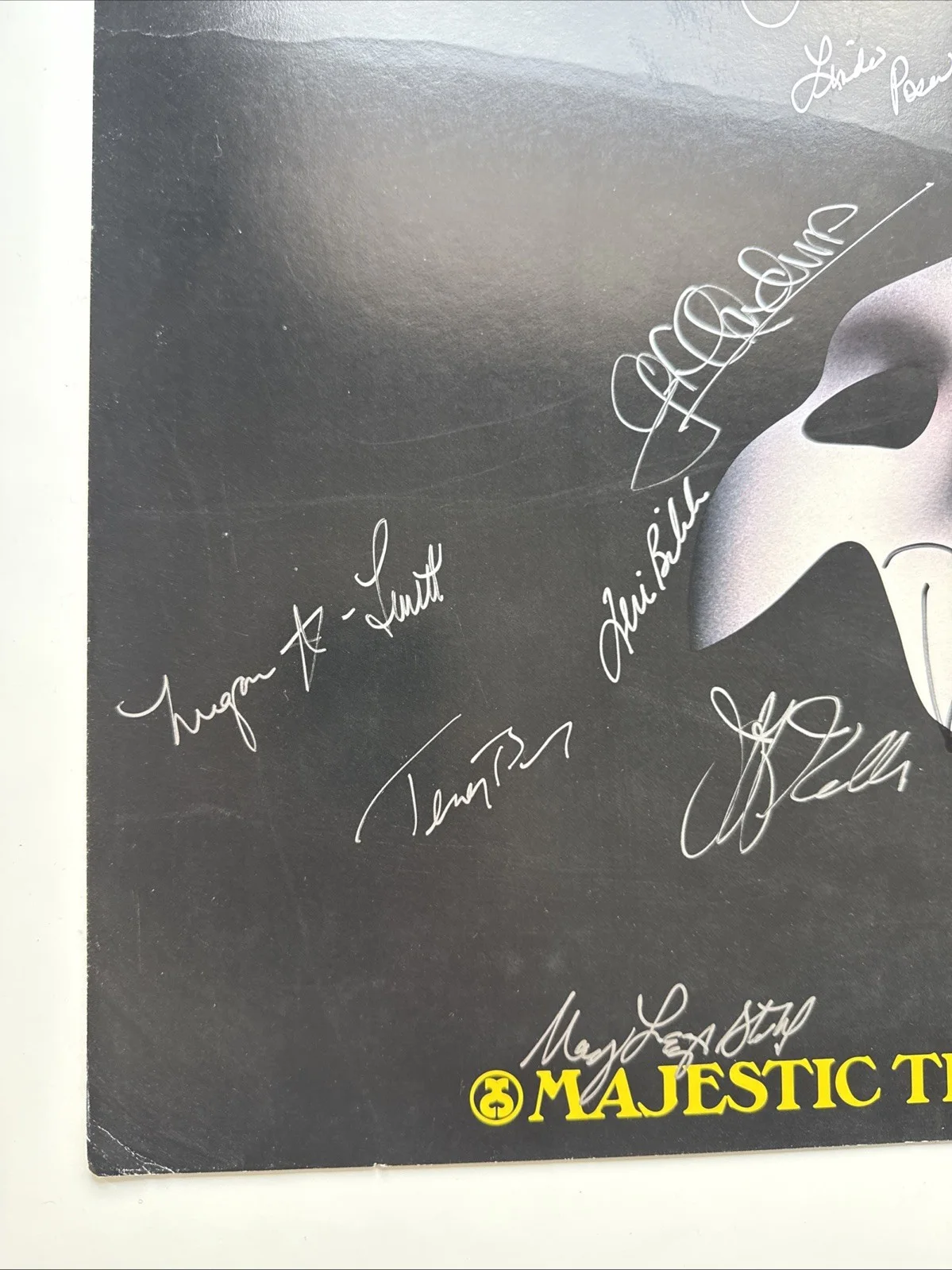 Cast — Phantom of the Opera Broadway Cast Signed Poster Majestic Theatre Davis Gaines, изображение 4