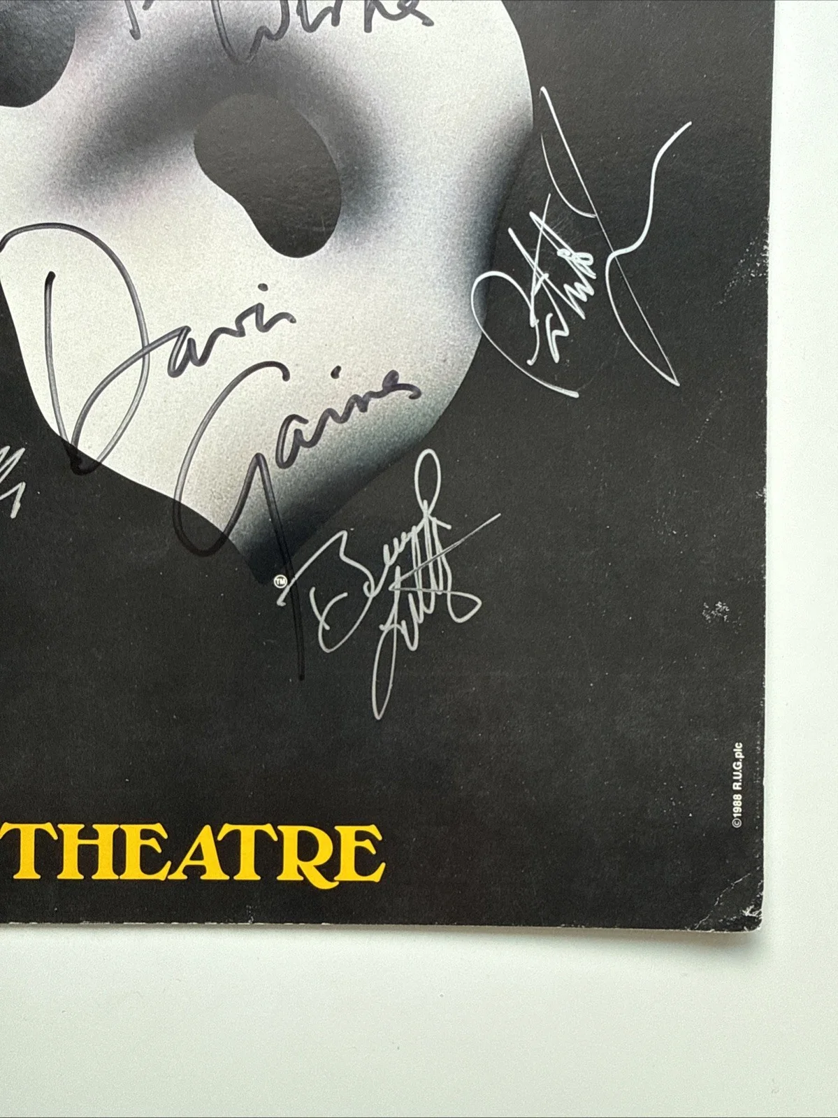 Cast — Phantom of the Opera Broadway Cast Signed Poster Majestic Theatre Davis Gaines, изображение 5