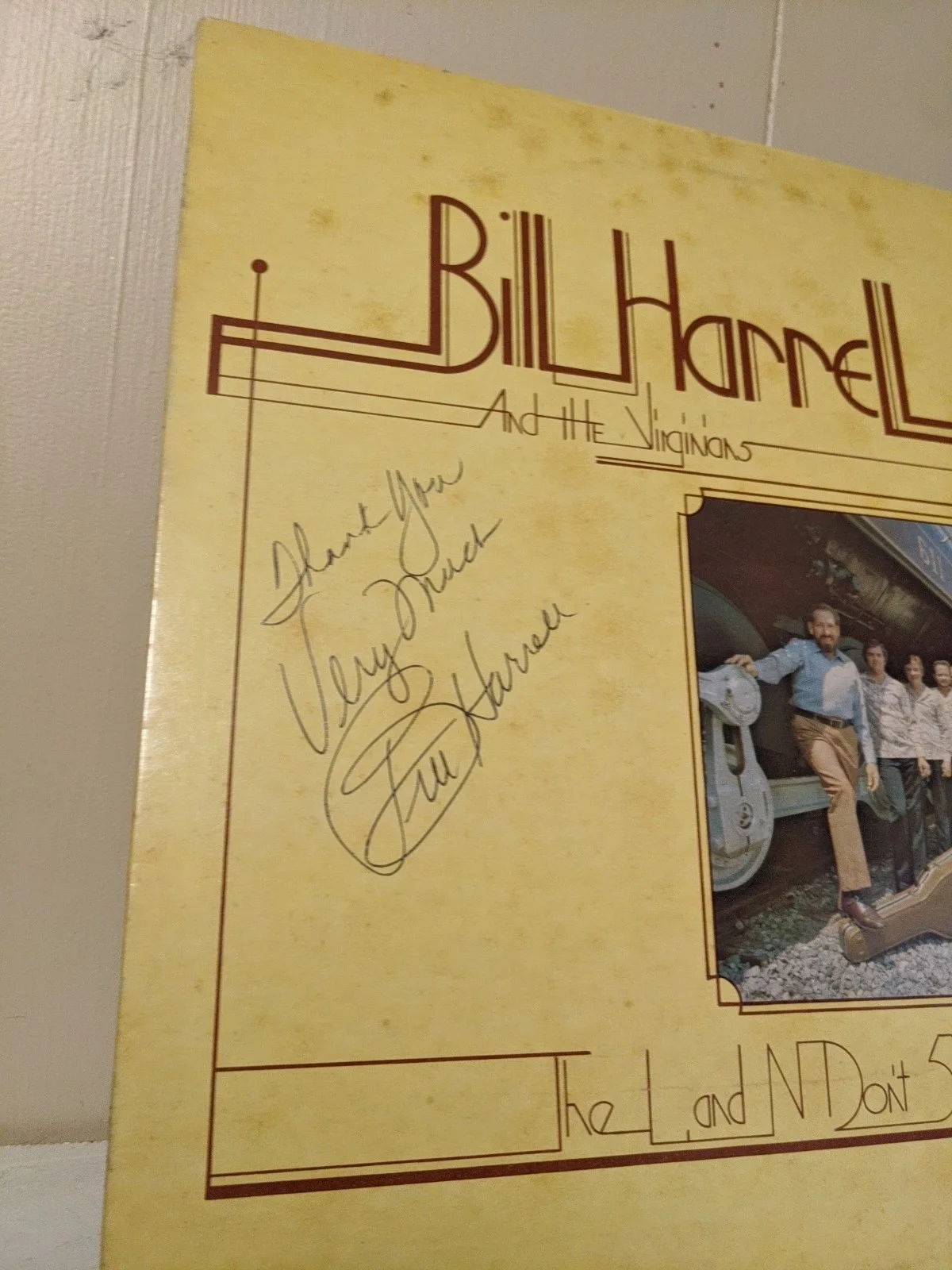 Bill Harrell The Virginians Vinyl Record Album Lp Signed Autographed Cover, image 2