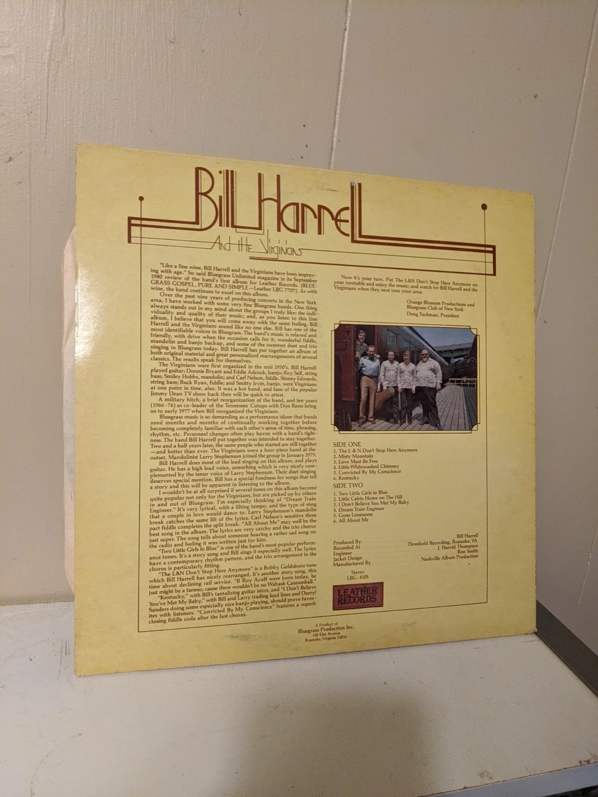 Bill Harrell The Virginians Vinyl Record Album Lp Signed Autographed Cover, image 4