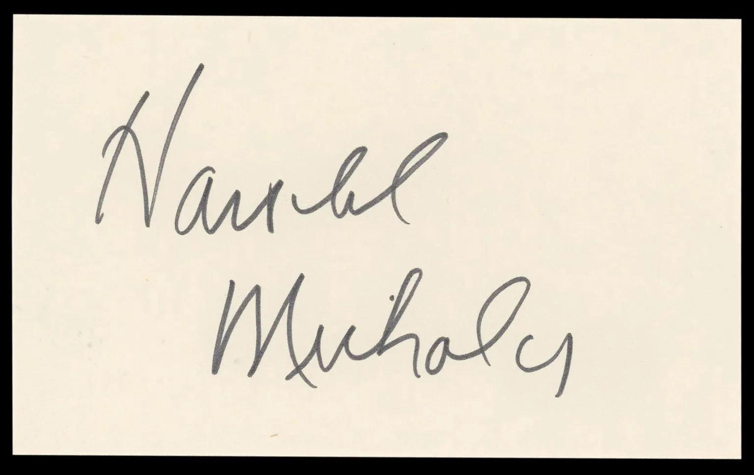 Harold Nicholas — Harold Nicholas Down Argentine Way Authentic Signed 3x5 Index Card BAS #BL98888, image 4