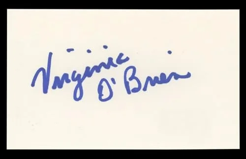 Virginia O'Brien — Virginia O'Brien The Harvey Girls Authentic Signed 3x5 Index Card BAS #BL98838, image 3