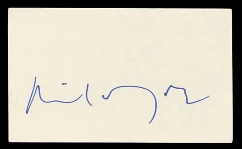 Michael York — Michael York Logan's Run Authentic Signed 3x5 Index Card BAS #BL98495, image 3