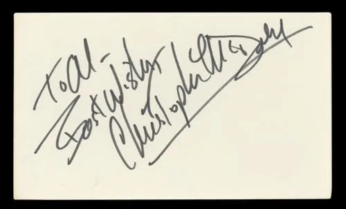 Christopher McDonald — Christopher McDonald Thelma & Louise "To Al" Signed 3x5 Index Card BAS #BL96436, изображение 3