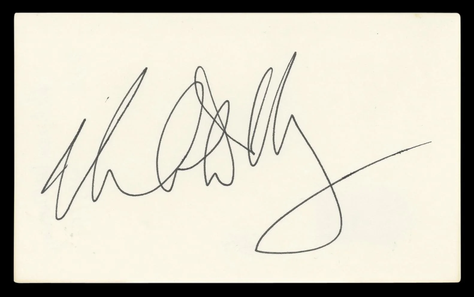 Rebecca De Mornay — Rebecca De Mornay Risky Business Authentic Signed 3x5 Index Card BAS #BL96824, image 4