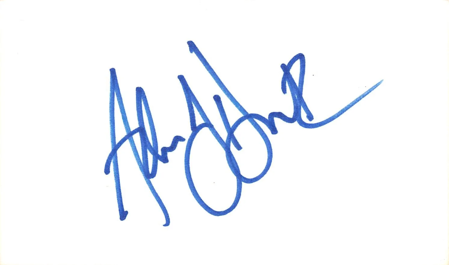Adam Duritz — Adam Duritz Counting Crows Authentic Signed 3x5 Index Card BAS #BL96332