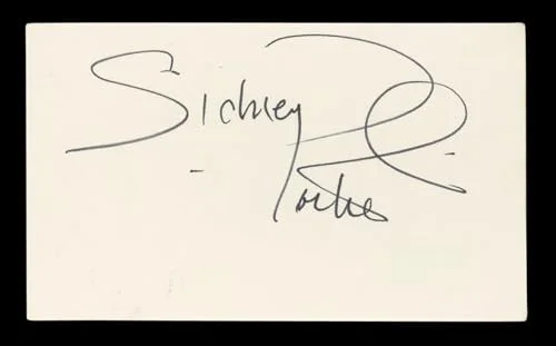 Sidney Poitier — Sidney Poitier In The Heat of the Night Signed 3x5 Index Card BAS #BL96438, изображение 3