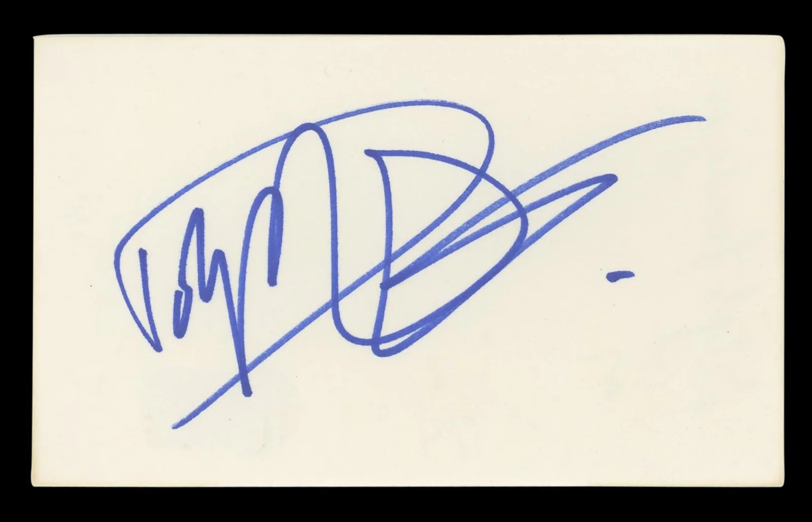 Dolph Lundgren — Dolph Lundgren The Expendables Authentic Signed 3x5 Index Card BAS #BL96408, image 4